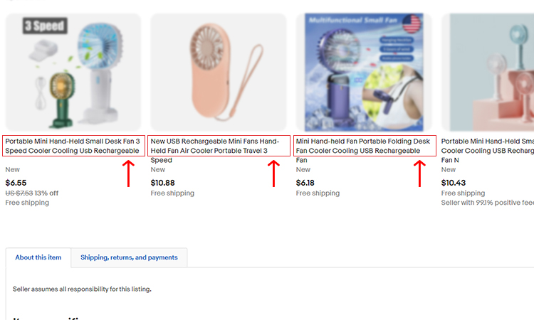 Cách tối ưu tiêu đề sản phẩm chuẩn SEO trên eBay